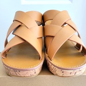 Indigo rd. Irvechi Wedge Slip on Sandal Womens Size 9